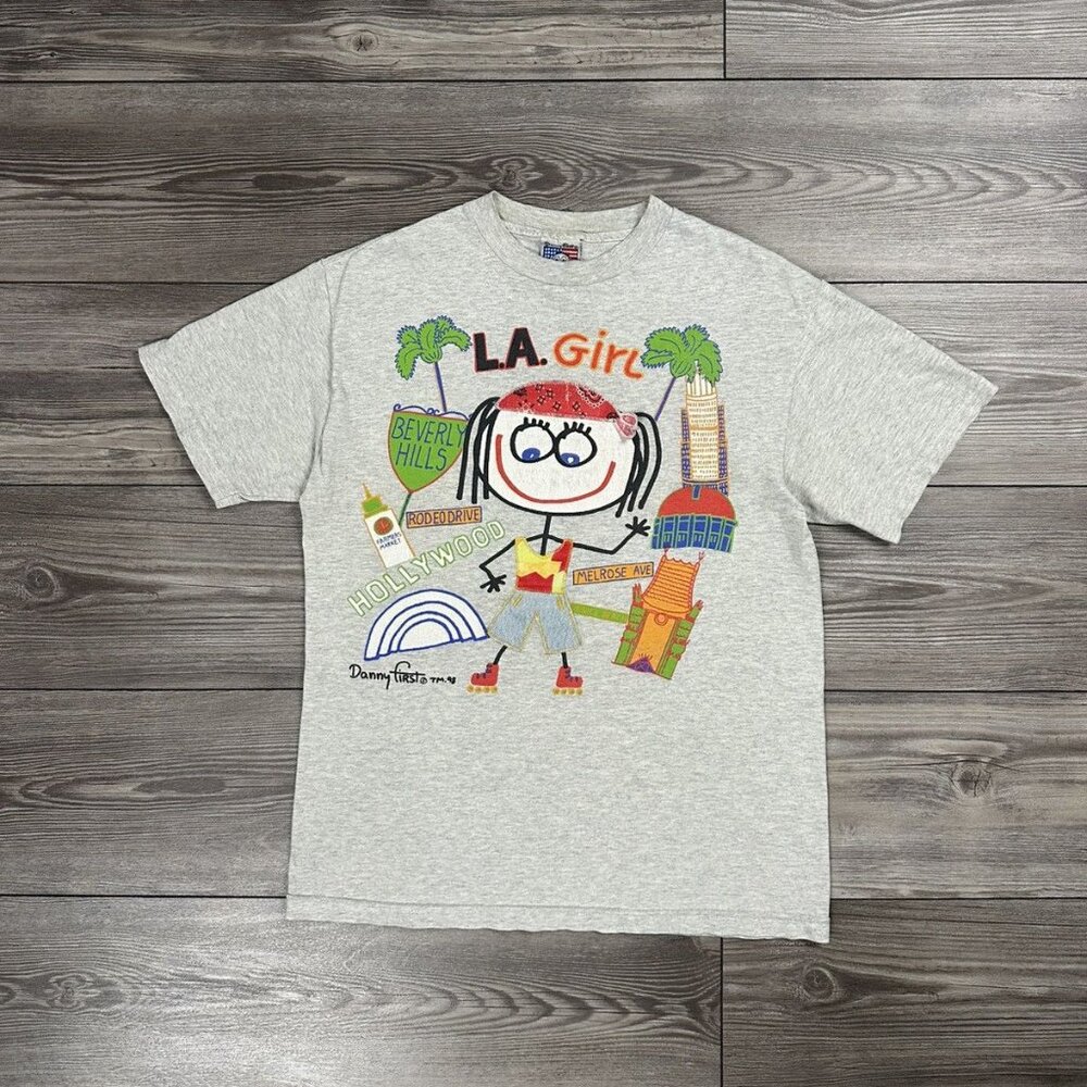 Vintage 90's Danny First LA Girl T Shirt